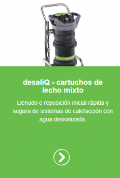 Servicio de llenado con agua desmineralizada Servicio de llenado con agua desmineralizada